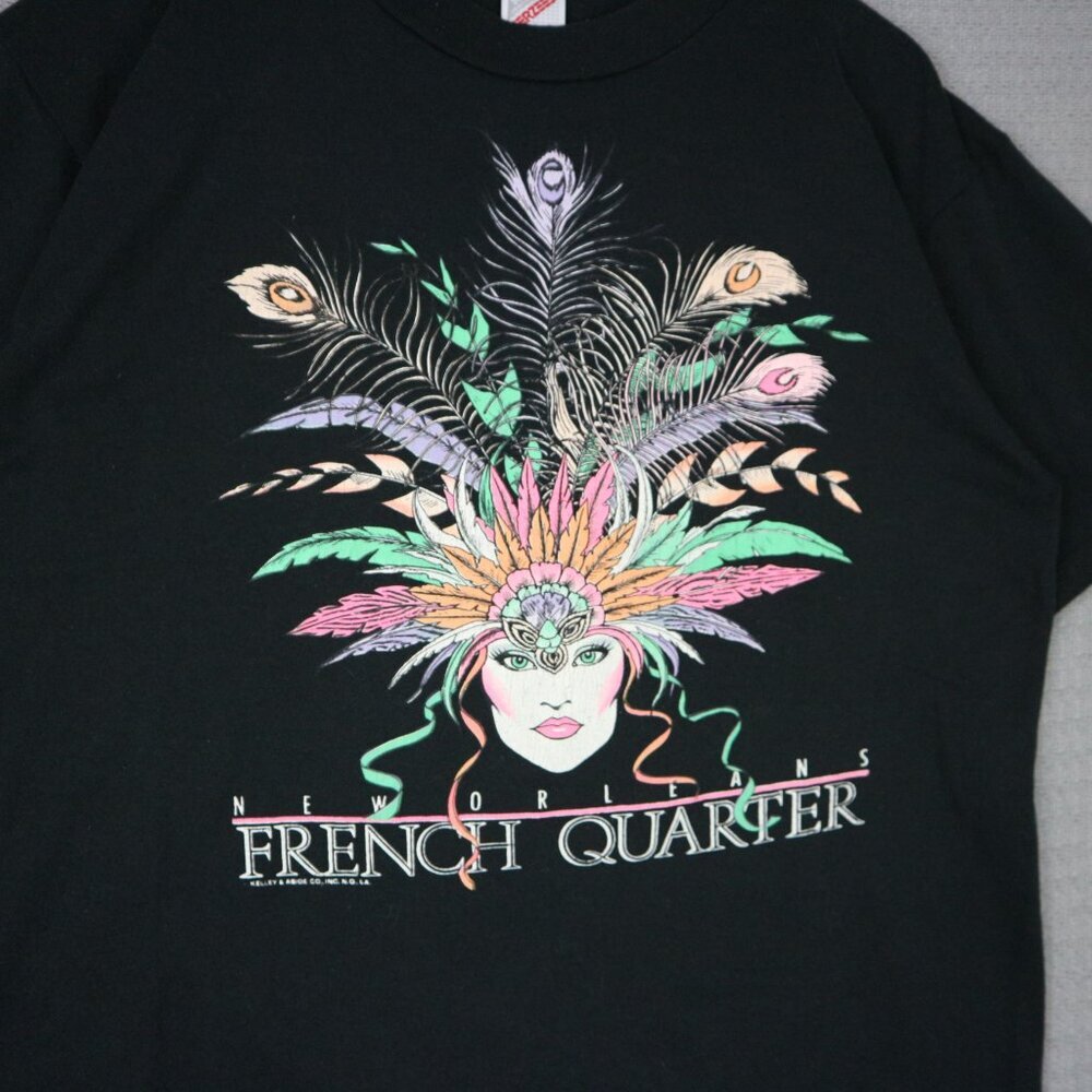 Vintage Single Stitch 90s New Orleans Mardi Gras Tee - Picture 3 of 6